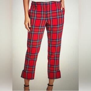 VINEYARDS VINE PLAID JOLLY POINTE COCKTAIL ANKLE PANTS SIZE‎ 2